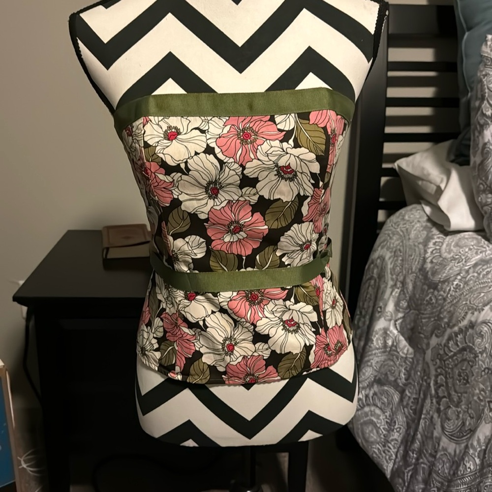 Floral corset.